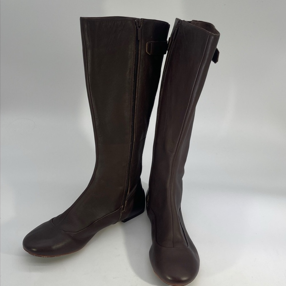 Size 8.5 Tsubo Black Boots Knee High Leather Tall